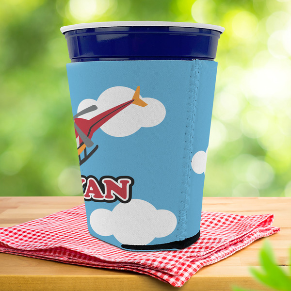 Helicopter Party Cup Sleeves - with bottom - Lifestyle