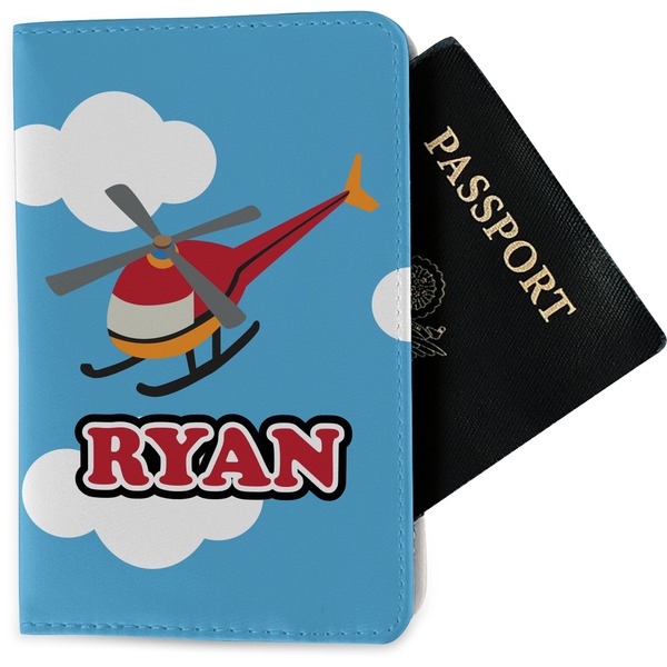 Custom Helicopter Passport Holder - Fabric (Personalized)