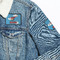 Helicopter Patches Lifestyle Jean Jacket Detail