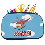 Helicopter Neoprene Pencil Case - Medium w/ Name or Text