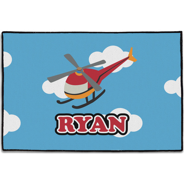 Helicopter Personalized Door Mat - 36x24 (APPROVAL)
