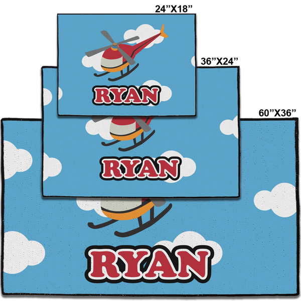 Helicopter Personalized Door Mat - Group Parent IMF