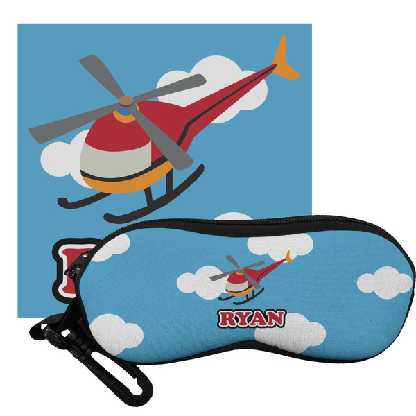 Custom Helicopter Eyeglass Case & Cloth (Personalized)