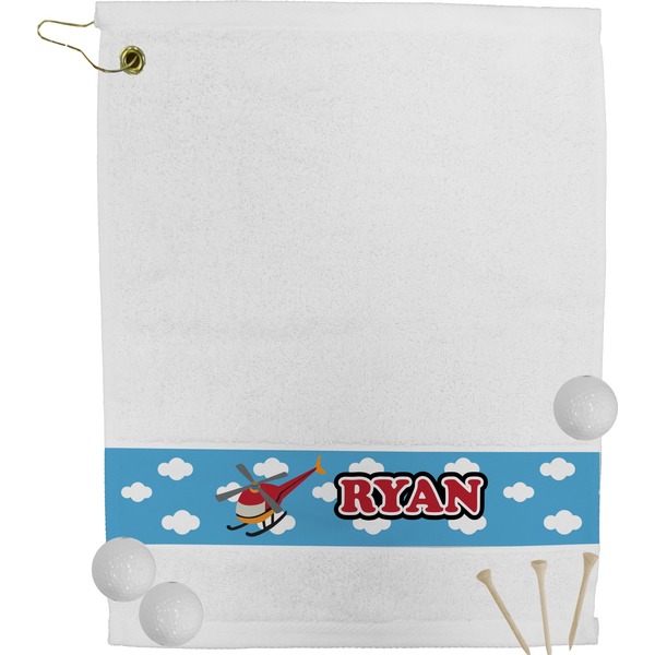 Custom Helicopter Golf Bag Towel (Personalized)