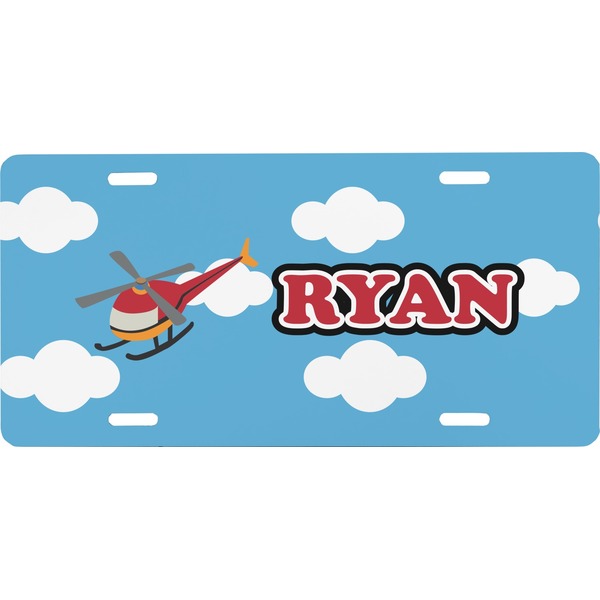 Custom Helicopter Front License Plate (Personalized)