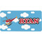 Helicopter Mini / Bicycle License Plate (4 Holes) (Personalized)