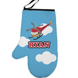 Helicopter Left Oven Mitt (Personalized)