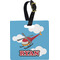 Helicopter Personalized Square Luggage Tag