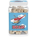 Helicopter Dog Treat Jar (Personalized)