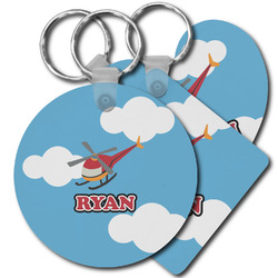 Helicopter Plastic Keychain (Personalized)