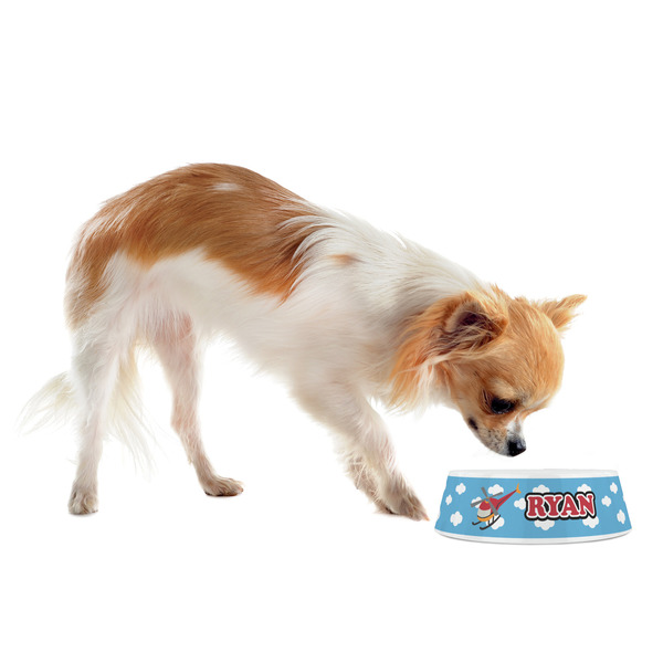 Helicopter Plastic Pet Bowls - Small - LIFESTYLE