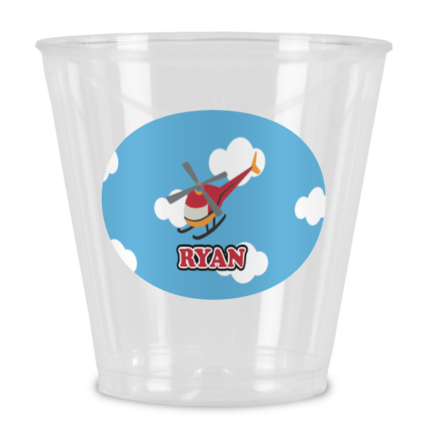 Custom Helicopter Plastic Shot Glass (Personalized)