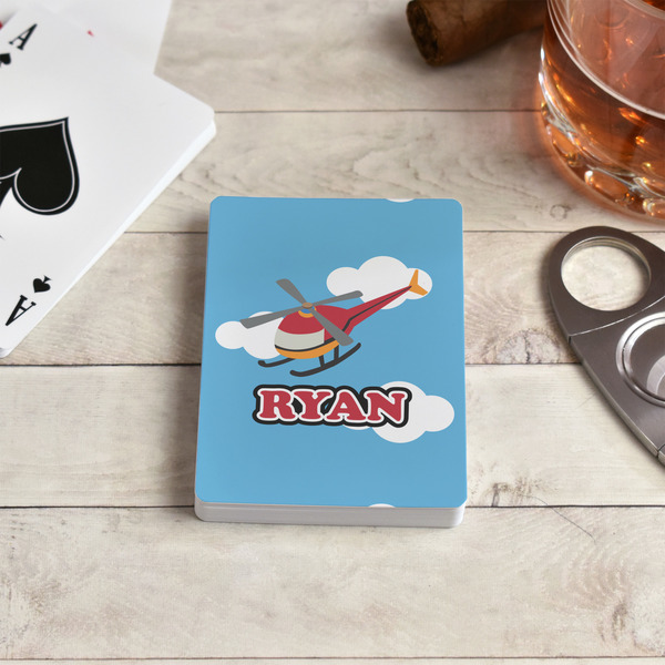 Helicopter Playing Cards - In Context
