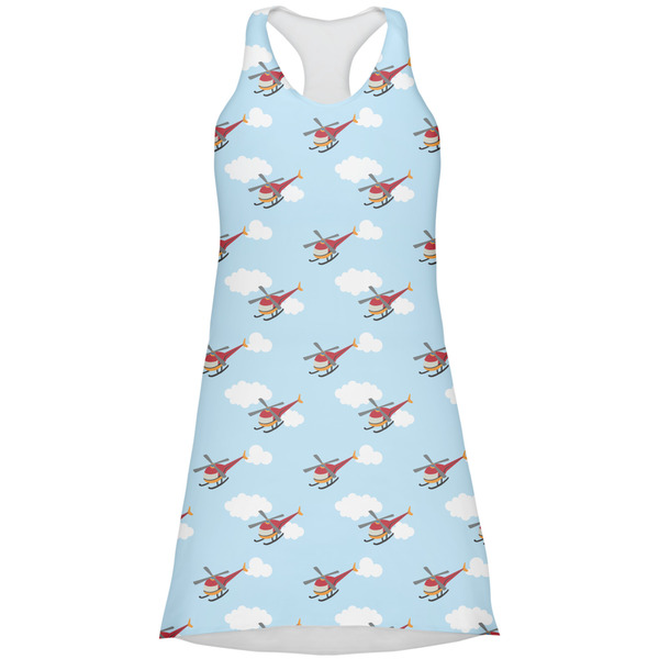 Custom Helicopter Racerback Dress - Small