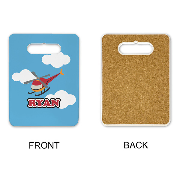 Helicopter Rectangle Trivet with Handle - APPROVAL