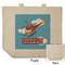 Helicopter Reusable Cotton Grocery Bag - Front & Back View