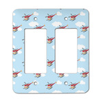 Helicopter Rocker Style Light Switch Cover - Two Switch