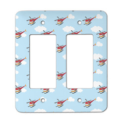 Helicopter Rocker Style Light Switch Cover - Two Switch