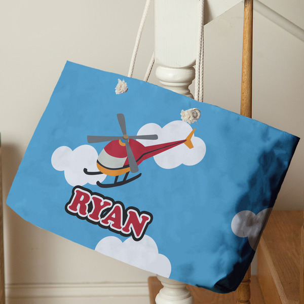 Helicopter Large Rope Tote - Life Style