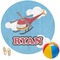 Helicopter Round Beach Towel (Personalized)