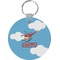 Helicopter Round Keychain (Personalized)
