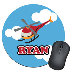 Helicopter Round Mouse Pad (Personalized)