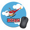 Helicopter Round Mouse Pad