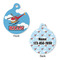 Helicopter Round Pet Tag - Front & Back