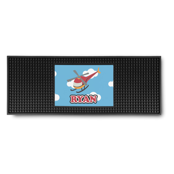 Custom Helicopter Rubber Bar Mat (Personalized)