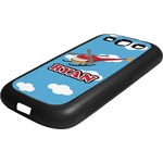 Helicopter Rubber Samsung Galaxy 3 Phone Case (Personalized)