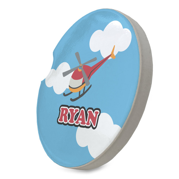 Helicopter Sandstone Car Coaster - STANDING ANGLE