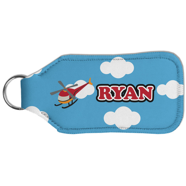 Helicopter Sanitizer Holder Keychain - Large (Back)