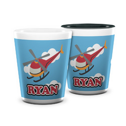Helicopter Ceramic Shot Glass - 1.5 oz (Personalized)