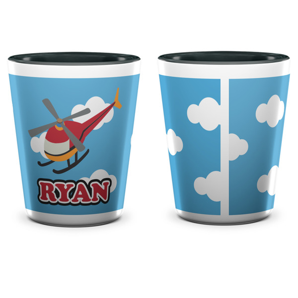 Helicopter Shot Glass - Two Tone - APPROVAL