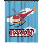 Helicopter Extra Long Shower Curtain - 70"x84" (Personalized)