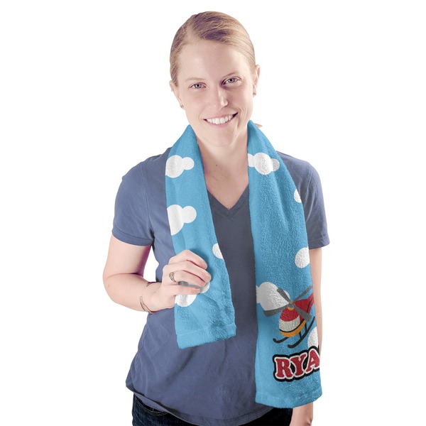 Helicopter Sport Towel - Exercise use - Model