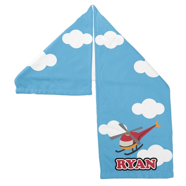 Helicopter Sports Towel Folded - Both Sides Showing
