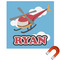 Helicopter Square Car Magnet - 10" (Personalized)
