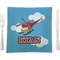 Helicopter Glass Square Lunch / Dinner Plate 9.5" (Personalized)