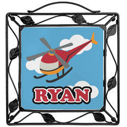 Helicopter Square Trivet (Personalized)