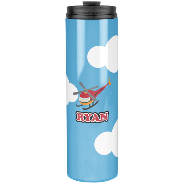 Custom Helicopter Stainless Steel Skinny Tumbler - 20 oz (Personalized)