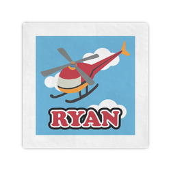 Helicopter Cocktail Napkins (Personalized)