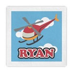 Helicopter Standard Decorative Napkins (Personalized)