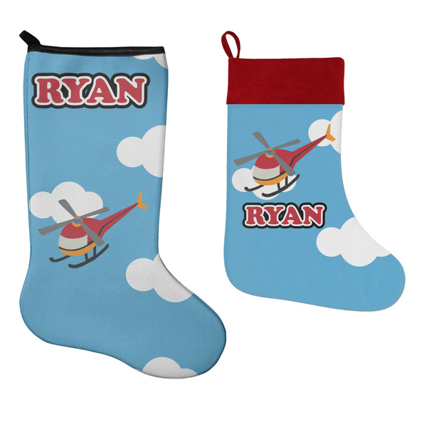 Helicopter Stockings - Side by Side compare