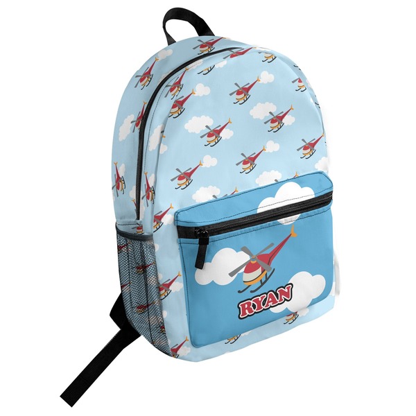 Custom Helicopter Student Backpack (Personalized)