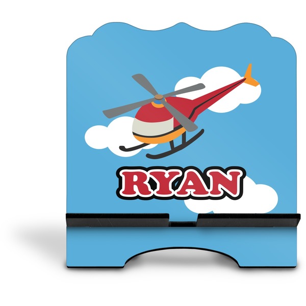Helicopter Stylized Tablet Stand - Front without iPad