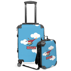 Helicopter Kids 2-Piece Luggage Set - Suitcase & Backpack (Personalized)