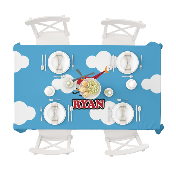 Helicopter Tablecloths (58"x102") - TOP VIEW