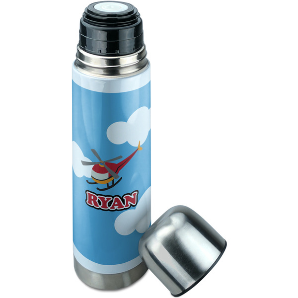 Helicopter Thermos - Lid Off