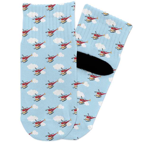 Custom Helicopter Toddler Ankle Socks
